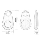 Mini Bluetooth 4.0 Smart Anti-Lost Tracker Tag for Pets, Kids, Wallet, Keys – Wireless Key Finder with Alarm and Phone Finder App Support (iOS and Android)