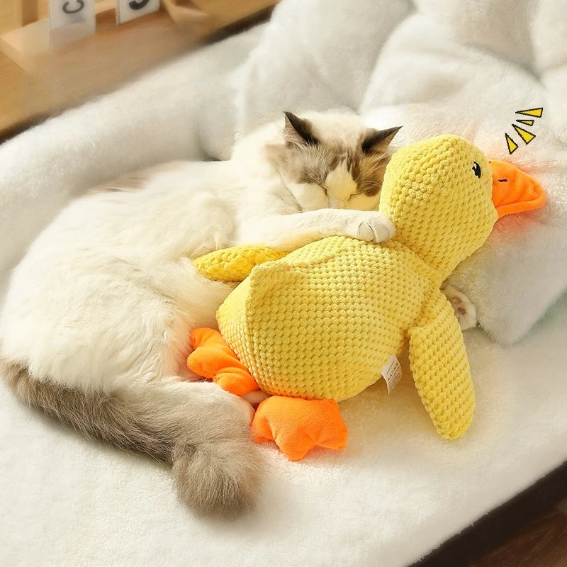Duck Dog Toy Plush Chew Resistant Squeaky Toy – Soft Quacking Companion for Small and Large Dogs