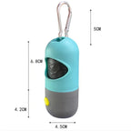 LED Dog Poop Bag Dispenser with Light – Portable Pet Waste Bag Holder