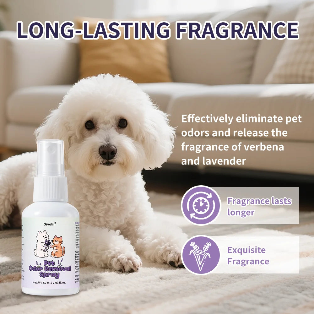 Pet Perfume Spray for Dogs and Cats | Plant-Based Long Lasting Deodorizing Floral Fruit Fragrance
