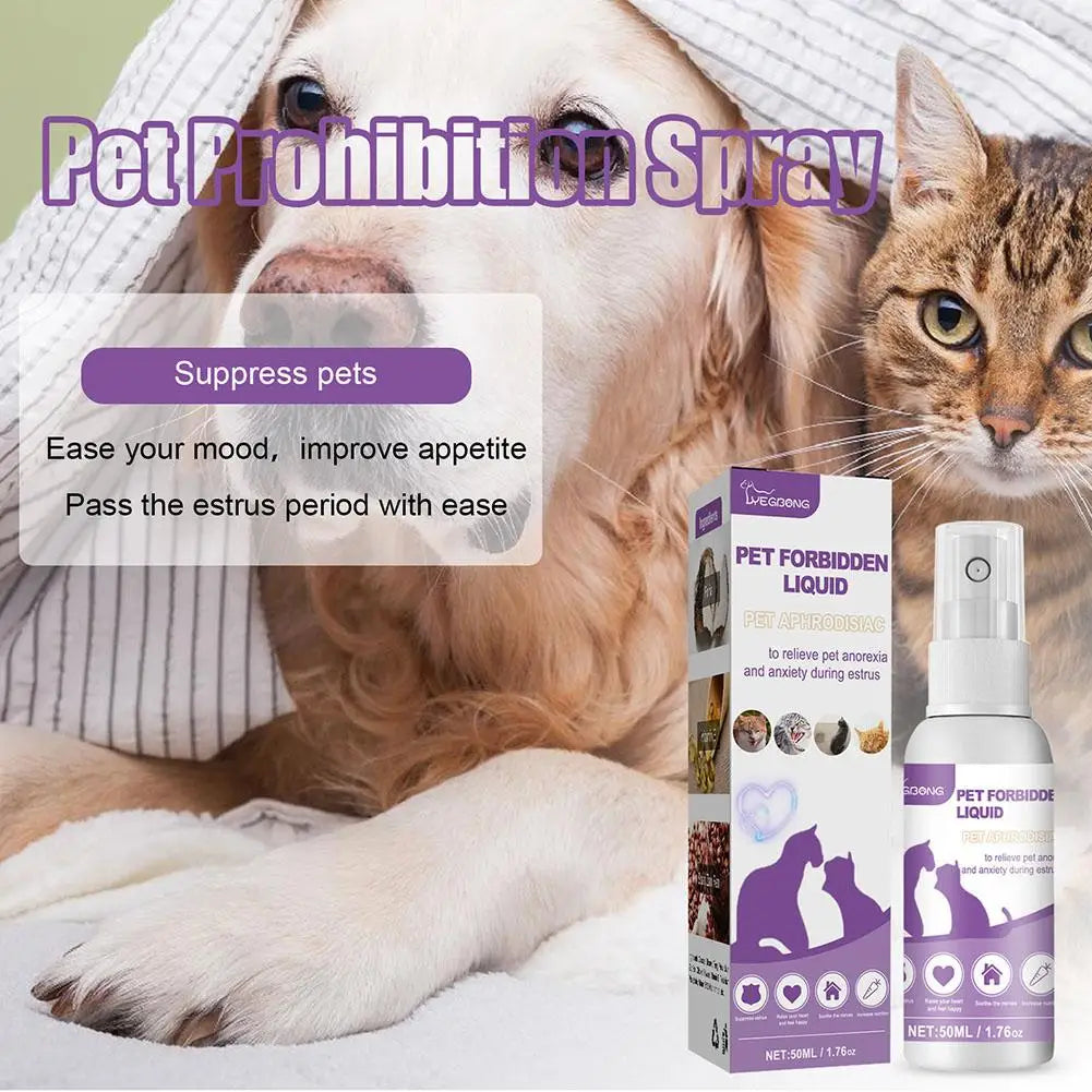 Pet Calming Pheromone Spray for Dogs and Cats | Anxiety Relief and Deodorizing Pet Care Spray