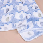 Cartoon Elephant Pet Blanket for Dogs and Cats | Soft Cozy Flannel Throw for Puppies & Kittens