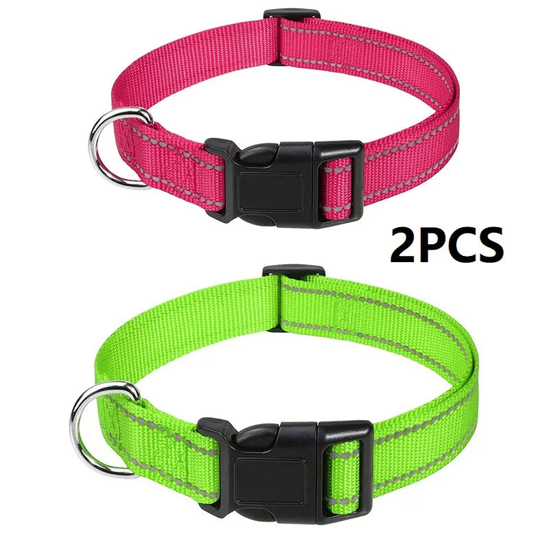 Decorative Choker Dog Collar for Small Puppies – Adjustable Nylon Pet Neck Collar