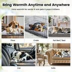 Winter Warm Pet Mattress for Dogs and Cats | Non-Slip Washable Cozy Bed Mat for Small to Large Pets