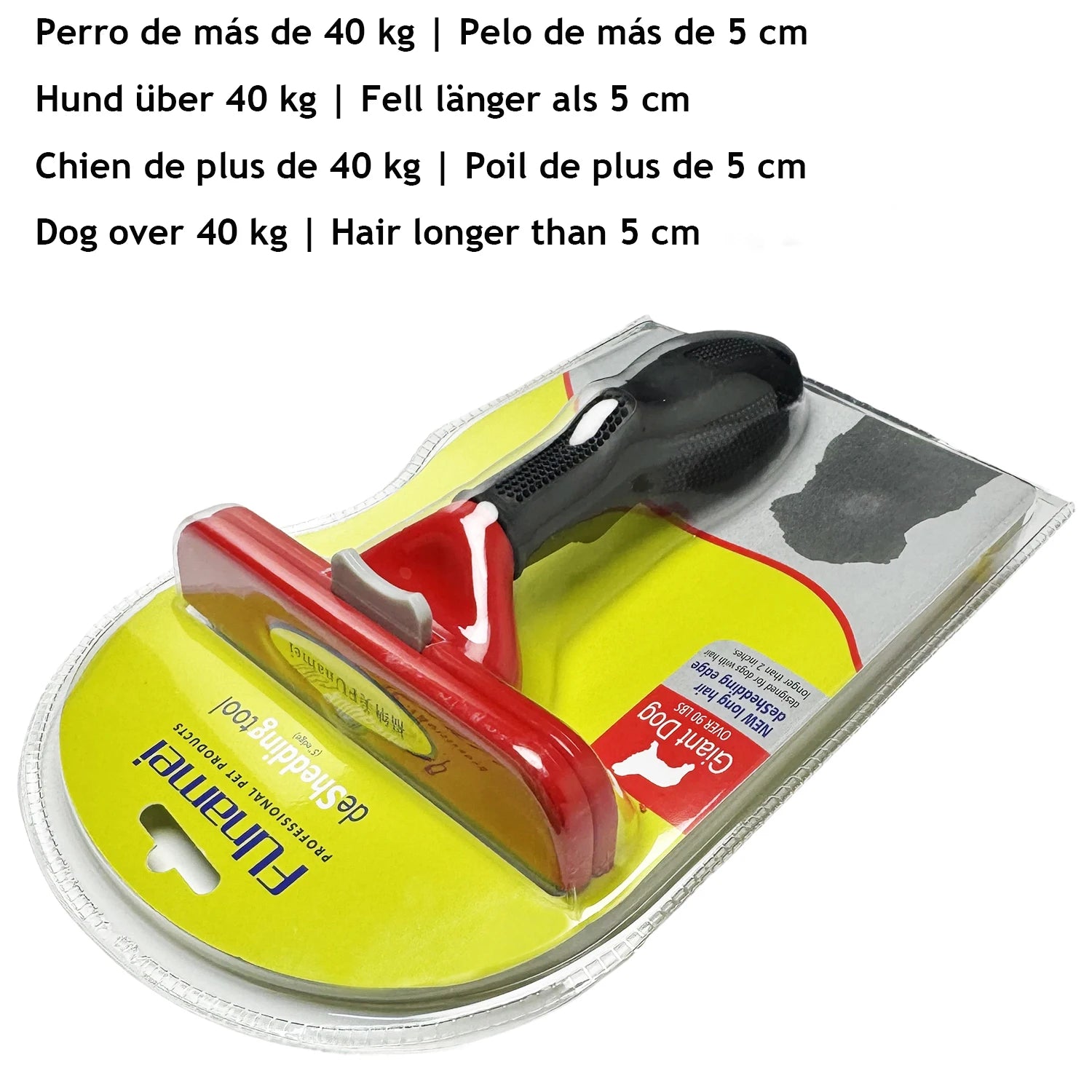 Dog & Cat Deshedding Grooming Brush | Undercoat Hair Remover Comb for Long & Short Hair