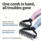dog brush double-sided hair removal comb and hair removal tool used to remove mats and tangles the best pet grooming brush