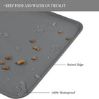 Silicone Pet Feeding Mat – Waterproof Non-Slip Dog & Cat Food Bowl Placemat