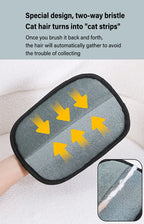 Reusable Pet Hair Removal Gloves – Double-Sided Static Grooming & Fur Cleaner for Dogs & Cats