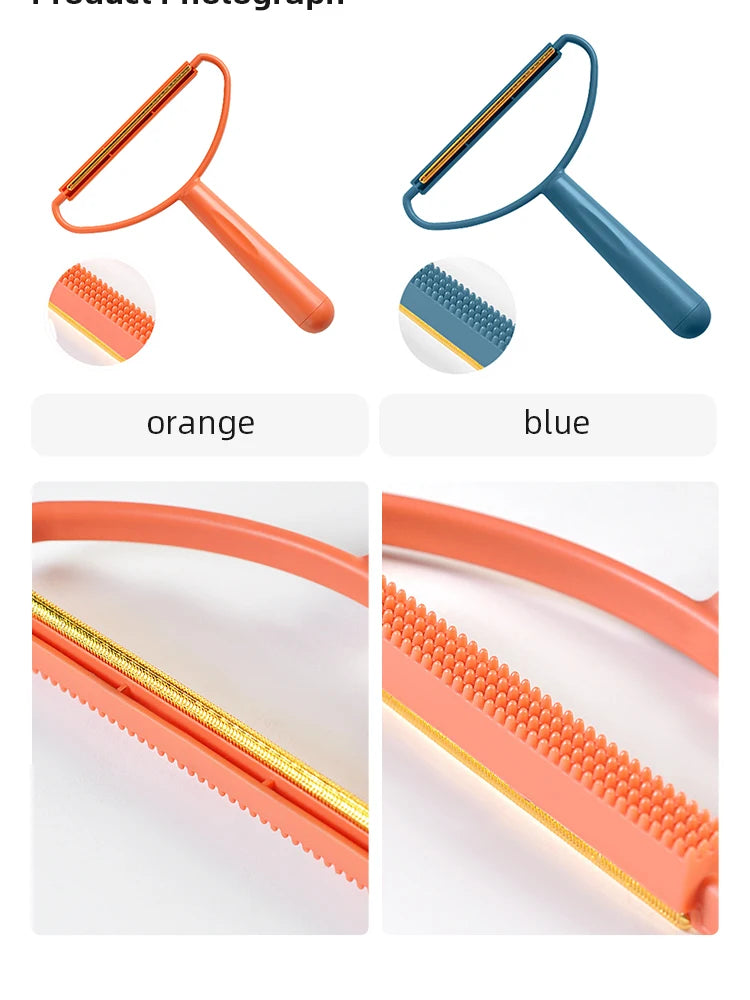 Portable Double-Sided Lint Roller Remover – Pet Hair & Fabric Shaver for Clothes, Sofa & Carpet
