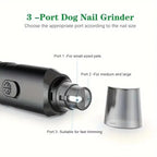 BOOTEELY Electric Pet Nail Grinder – Rechargeable Dog & Cat Nail Trimmer, Low Noise Pet Grooming Tool for Small & Large Pets