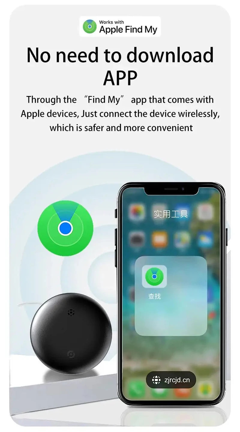 Smart GPS Locator Tag – Pet, Kids, Wallet and Luggage Tracker (Apple Find My Compatible)