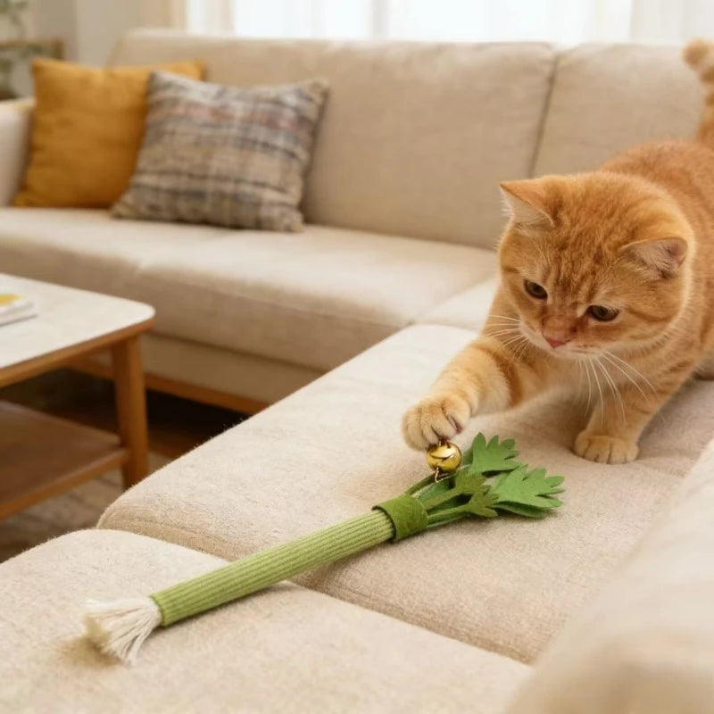 Catnip Cat Chew Toy – Interactive Teeth Cleaning & Self-Play Molar Stick