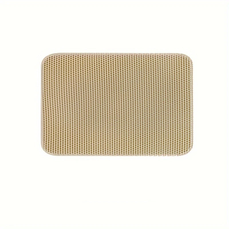 Double Layer Cat Litter Mat – Waterproof Non-Slip Litter Trapper Mat with EVA Honeycomb Design for Cat Litter Boxes