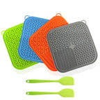 Premium Licking Mat for Dogs & Cats – Suction Cup Slow Feeder Anti-Anxiety Pad