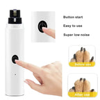 Electric Dog Nail Grinder – USB Rechargeable Pet Nail Clippers with LED Light, Quiet Pet Grooming Tool for Dogs & Cats