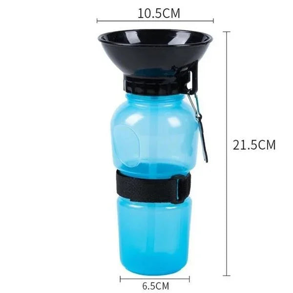 500ml Portable Dog Water Bottle – Outdoor Travel Drinking Cup for Dogs & Cats