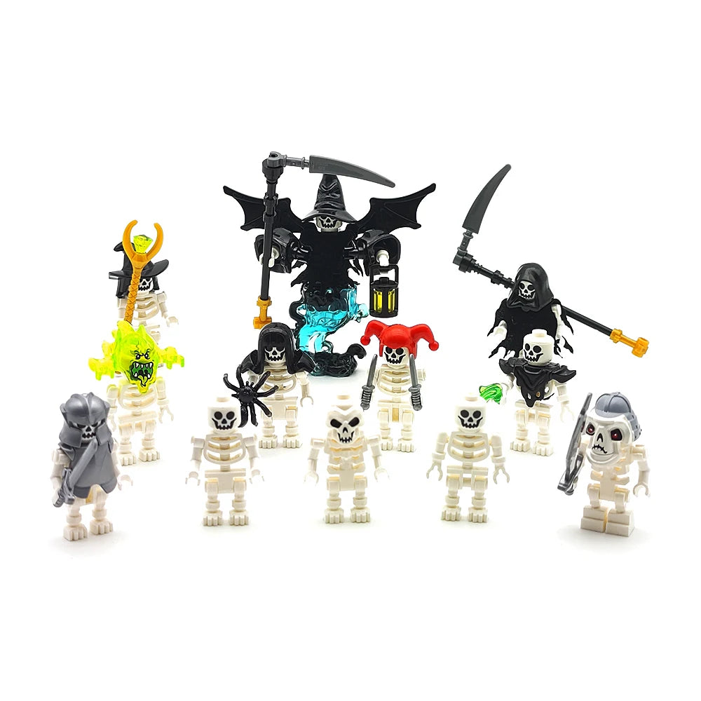 Halloween Skeleton Army Mini Building Blocks – DIY Skeleton Character Model