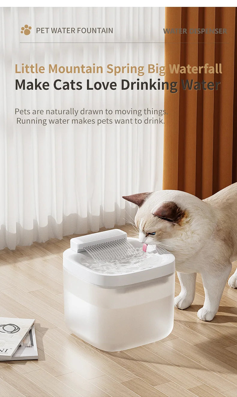 3L Automatic Cat Water Fountain – Silent Circulating Pet Drinking Dispenser with Filter