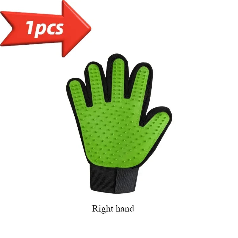 Pet Grooming Glove Deshedding Brush for Dogs and Cats Hair Removal Mitt
