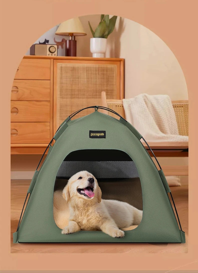 Tent Shape Cat Beds Removable Convenient Storage Pet Bed Portable Outdoor Travel Sunshade Cat and Dog Tent Pet Essentials