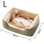 Soft Plush Pet Bed for Cats & Small Dogs – Cozy Warm Sleeping Cushion Basket House