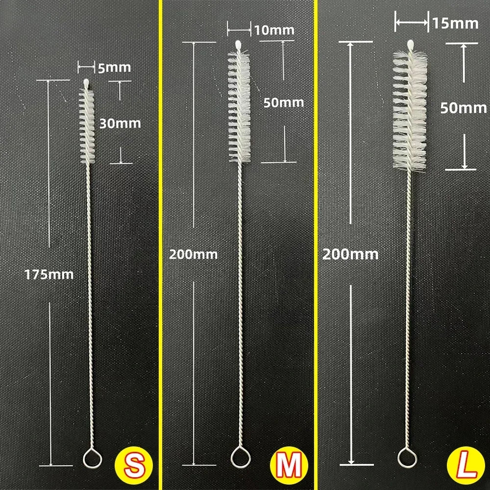 Reusable Straw Cleaning Brush Kit – Nylon Tube & Bottle Cleaner Set for Straws, Bottles & Cups