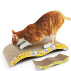 Corrugated Cat Scratching Board – Double-Sided Cardboard Cat Scratcher Pad with Catnip for Claw Sharpening & Furniture Protection