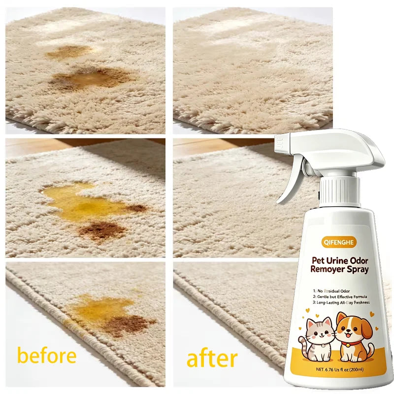 Pet Urine Odor Remover Spray – Home Odor Neutralizer & Freshness Spray for Dogs, Cats, Carpets & Furniture