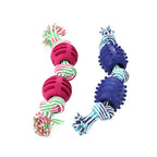 Double Knot Rope Ball Dog Toy – Cotton Chew Toy for Teeth Cleaning, Tug Play & Dental Care