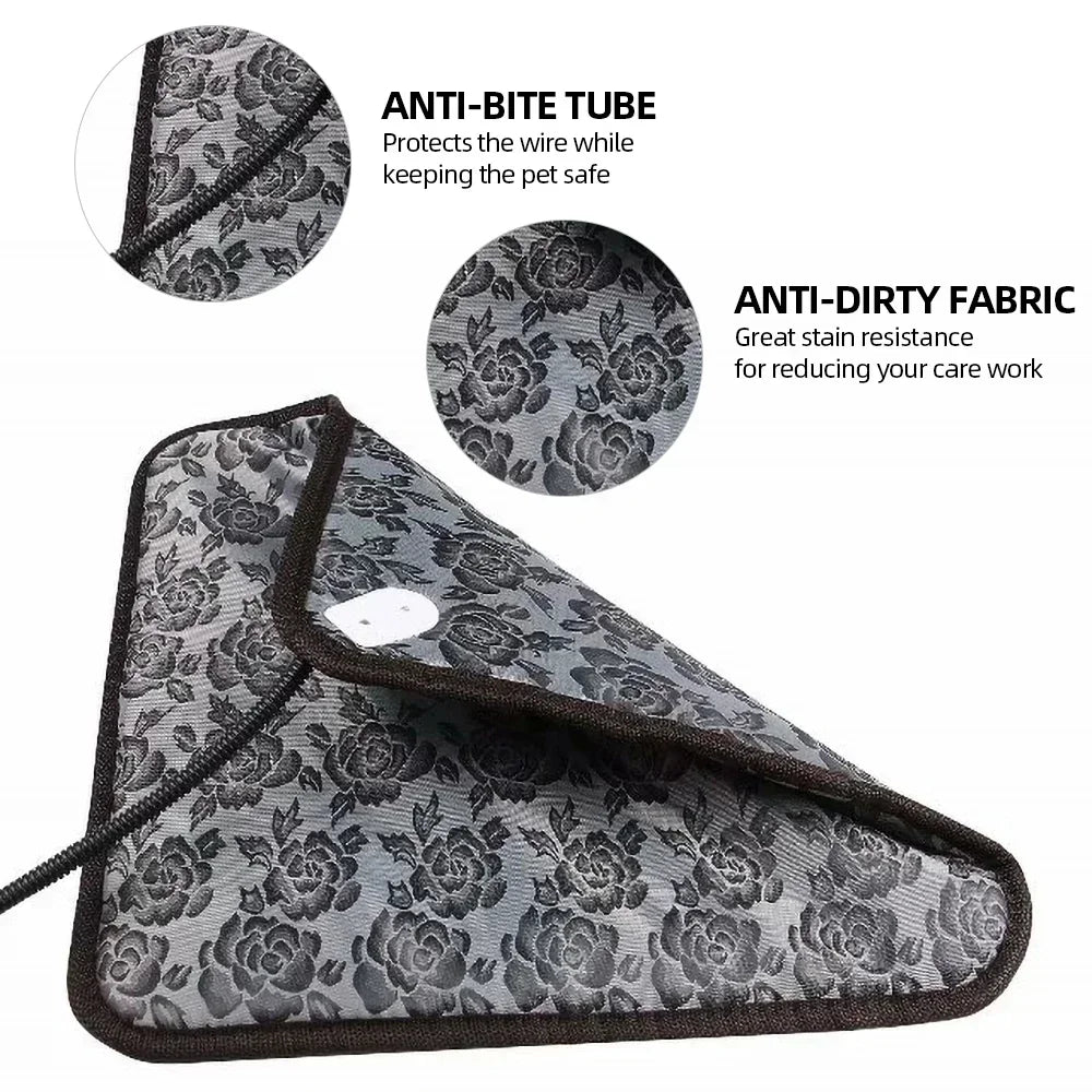 Waterproof Pet Heating Pad for Dogs and Cats | Electric Winter Heated Mattress with Temperature Control