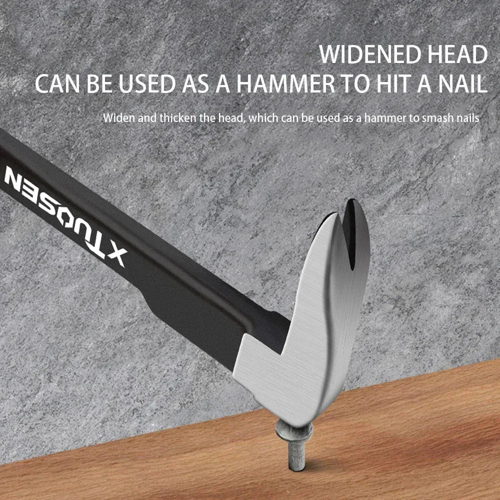 Heavy Duty Nail Puller Tool – Carbon Steel Crowbar Nail Remover for Woodworking, Construction & Home Repair