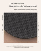 VIKAMA Diatomite Pet Food Mat – Non-Slip Water Absorbent Dog & Cat Feeding Mat