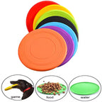 Durable Dog Frisbee Toy – Soft TPR Flying Disc for Fetch, Training, Outdoor Play & Water Games