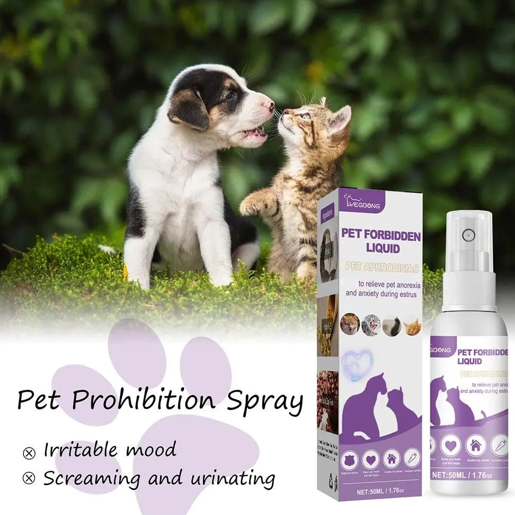 Pet Calming Pheromone Spray for Dogs and Cats | Anxiety Relief and Deodorizing Pet Care Spray