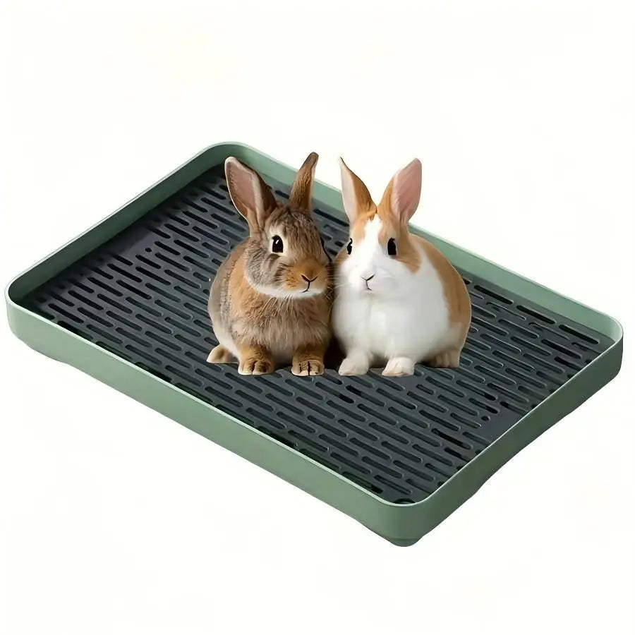 Small Pet Corner Litter Box Toilet Tray – Rabbit, Guinea Pig, Ferret, Hamster & Bunny Potty Training Toilet Box
