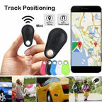 GPS Tracker Mini Smart Anti-Lost Bluetooth Finder for Pets Kids Bags Keys Wallet | Wireless Locator and Selfie Remote