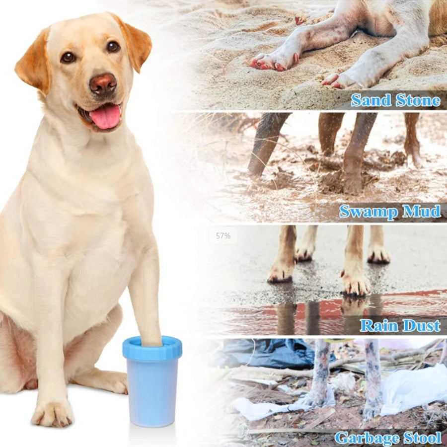 Pet Paw Cleaner Cup – Silicone Foot Washer for Dogs & Cats, Mud & Dirt Remover (S/M/L/XL Sizes)