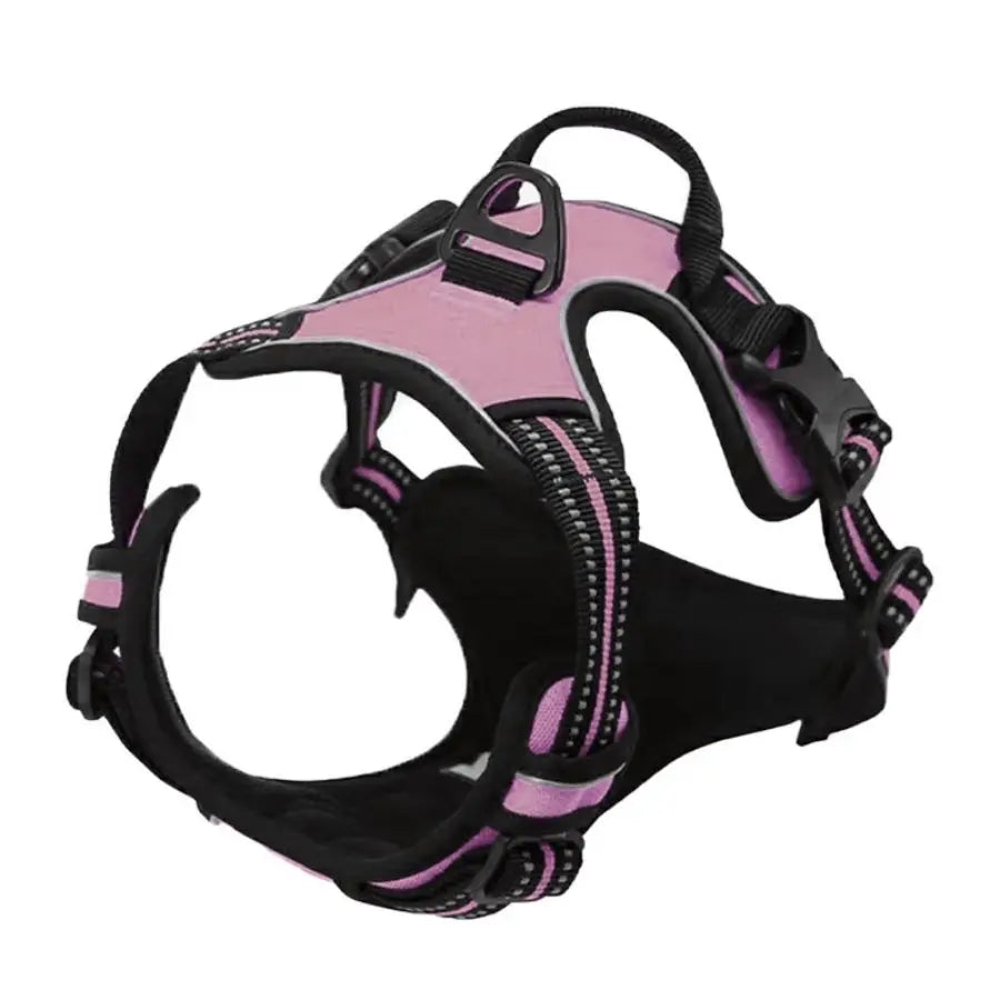 No Pull Dog Harness – Heavy Duty Reflective Front Clip Vest Harness with Easy Control Handle for Large Dogs