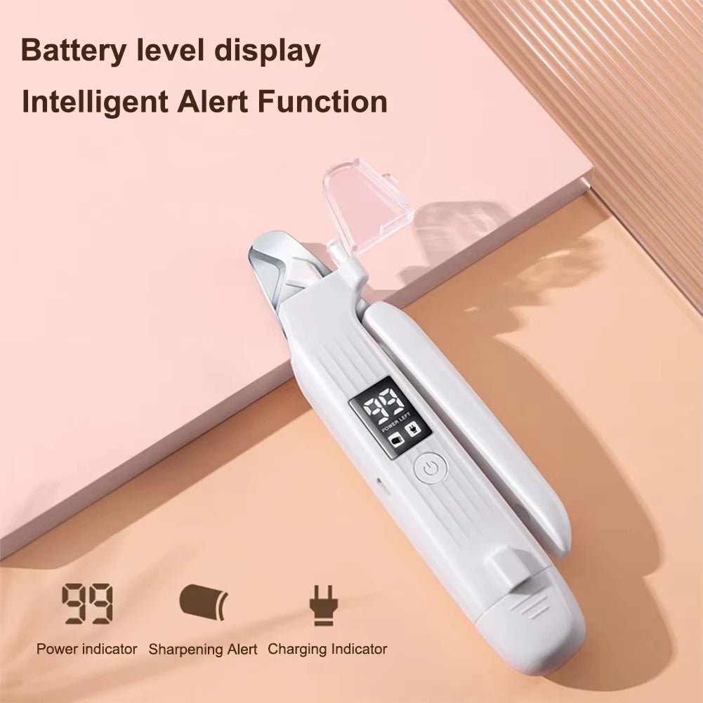 2 in 1 Electric Pet Nail Trimmer with LED Lights Pet Nail Grinder Dog Nail Trimmer and Grinder for Small Medium Large Dogs/Cats