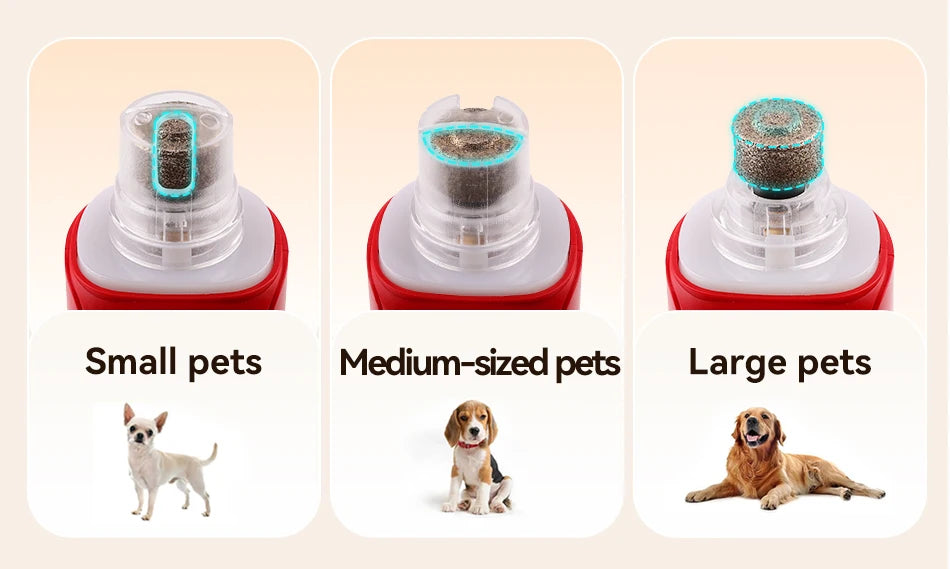 ROJECO Electric Pet Nail Grinder – Rechargeable Dog & Cat Nail Trimmer with LED Light, 7-Speed Adjustable Quiet Paw Grooming Tool
