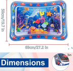 Pet Water Sensory Play Mat for Cats and Dogs Thickened Cooling Pad Interactive Self Play Toy for Pets Summer Indoor Activity