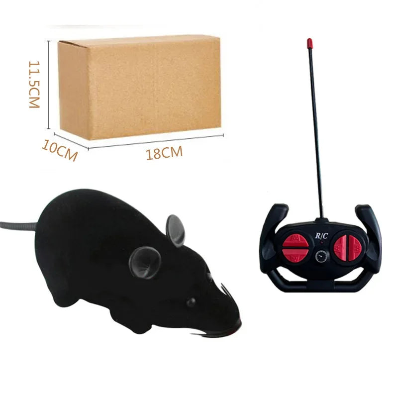 Remote Control Robot Mouse Cat Toy – Interactive Wireless Rat Toy for Cats with Realistic Movement