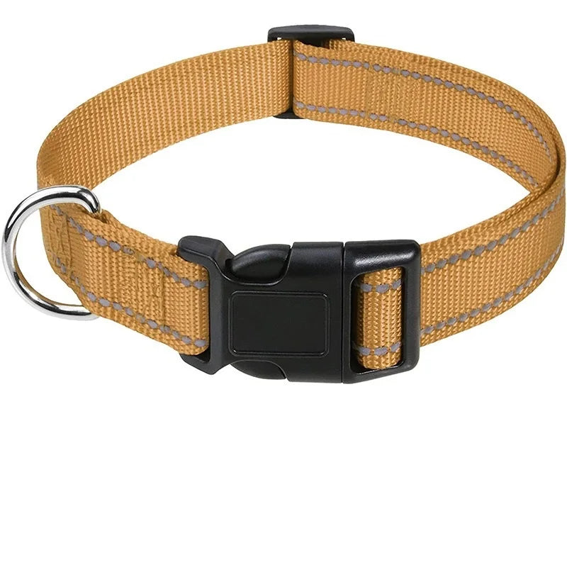 Decorative Choker Dog Collar for Small Puppies – Adjustable Nylon Pet Neck Collar