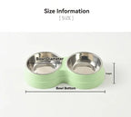 Double Stainless Steel Pet Bowls with Non-Slip Base (Food & Water)