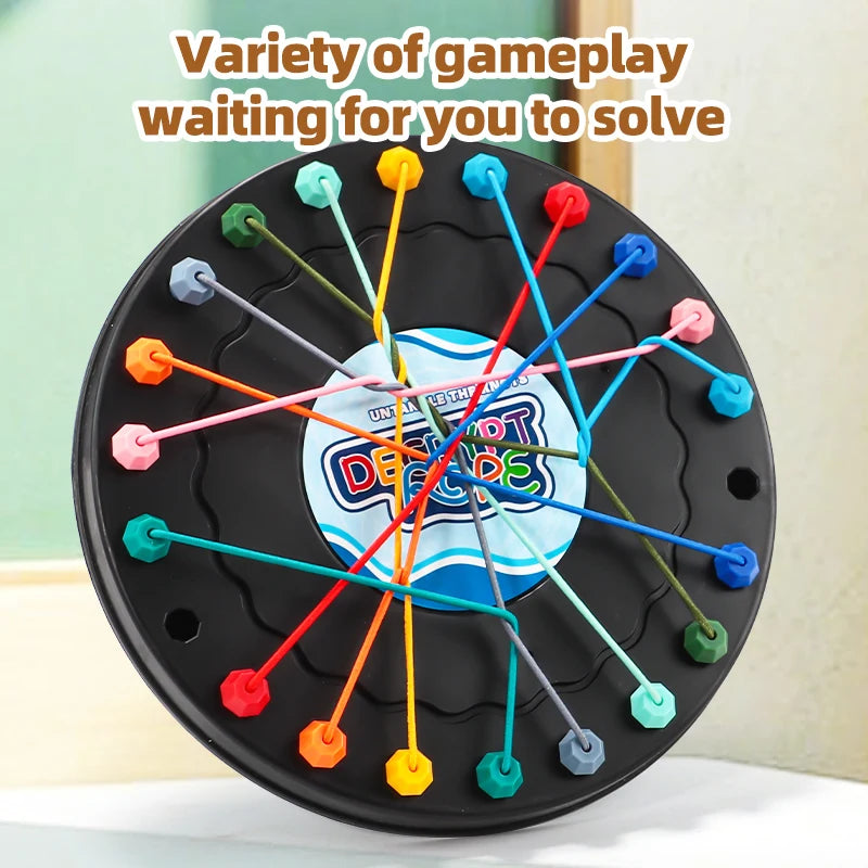 Rope Breaking Challenge Puzzle Toy – Logic Training Knot Untangle Game for Kids and Family Brain Development Toy