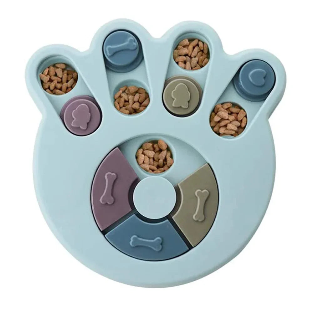 Dog Puzzle Slow Feeder Bowl – Interactive IQ Food Dispenser for Dogs & Cats