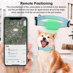 Smart Pet GPS Tracker Collar for Dogs & Cats | FindMy App Compatible Anti-Lost Locator for iOS & Android