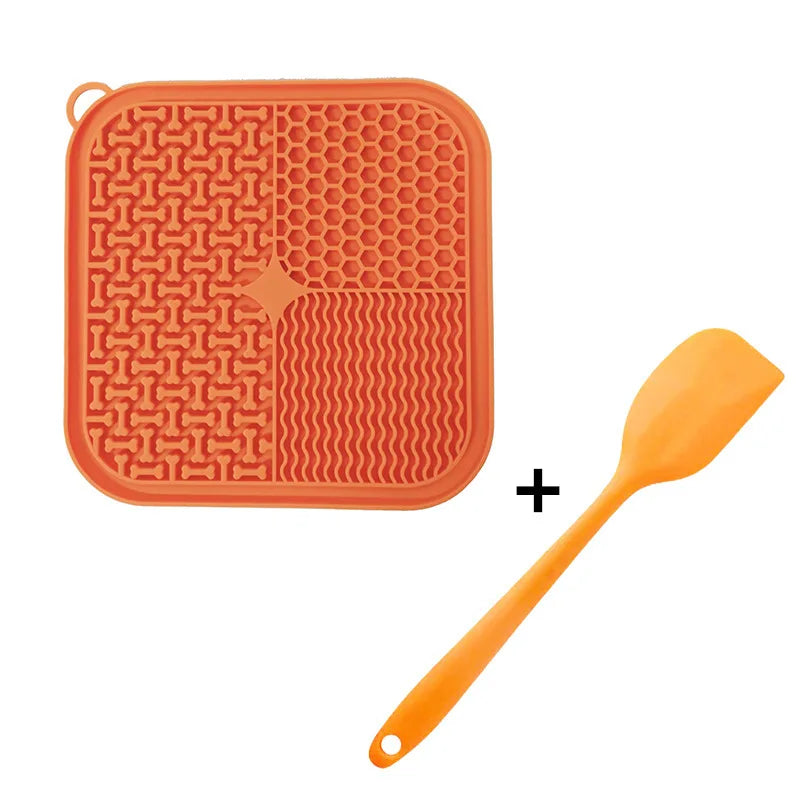 Premium Licking Mat for Dogs & Cats – Suction Cup Slow Feeder Anti-Anxiety Pad