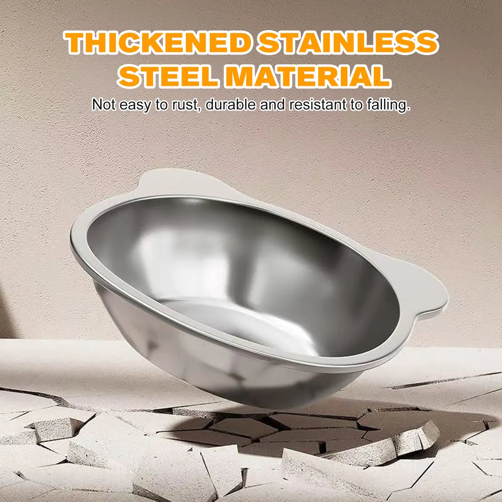 Elevated Stainless Steel Pet Bowl with Stand – Anti-Slip & Neck Support