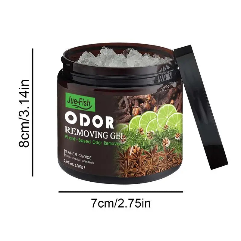Odor Removal Gel Room Deodorizer – Long Lasting Odor Absorber for Home, Toilet, Bedroom, Car and Pet Areas (200g)